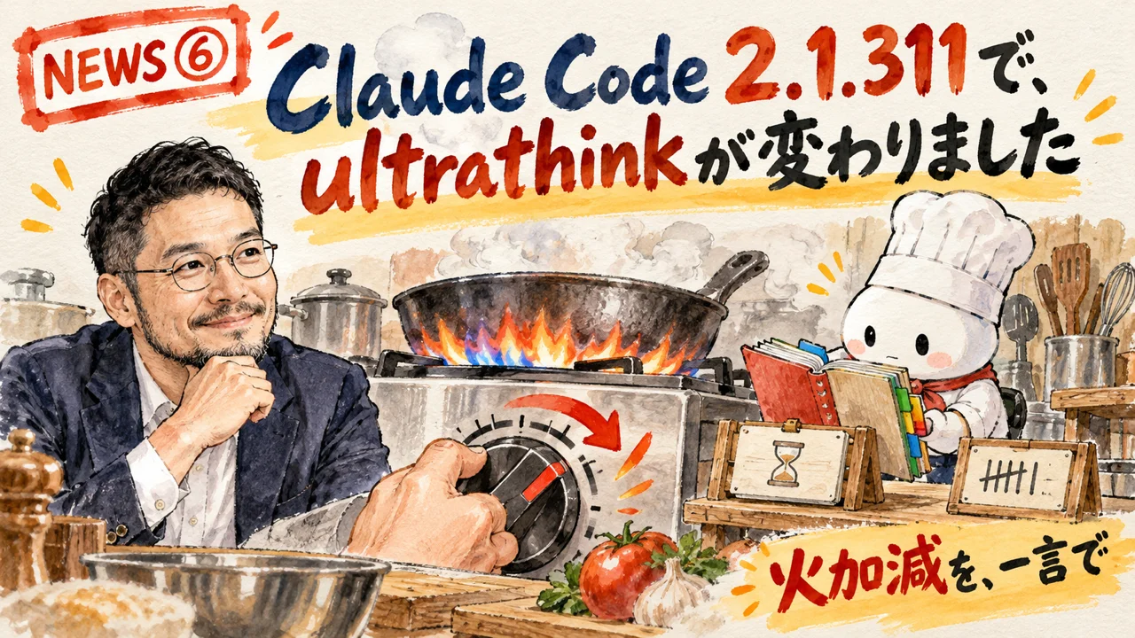 Claude Code 2.1.311の主な変更点の一覧図