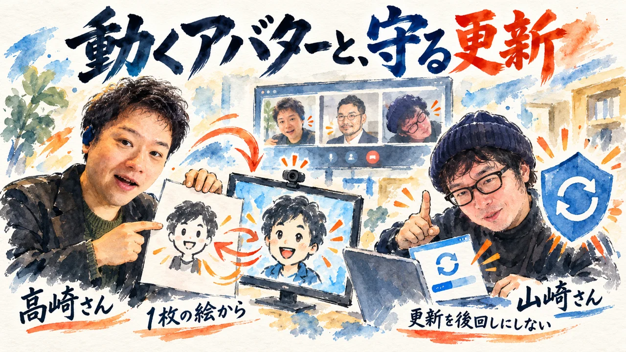 1枚の絵から動くアバターと、後回しにしないセキュリティ更新