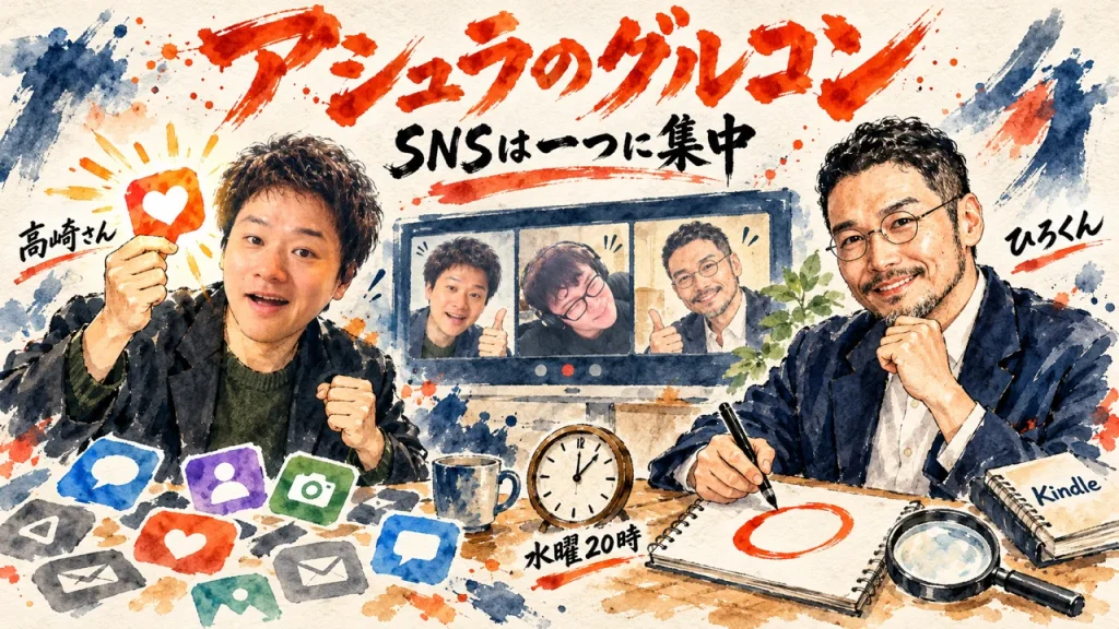 アシュラのグルコン10月28日の全体図｜SNSは一つに集中して自分の目で見る