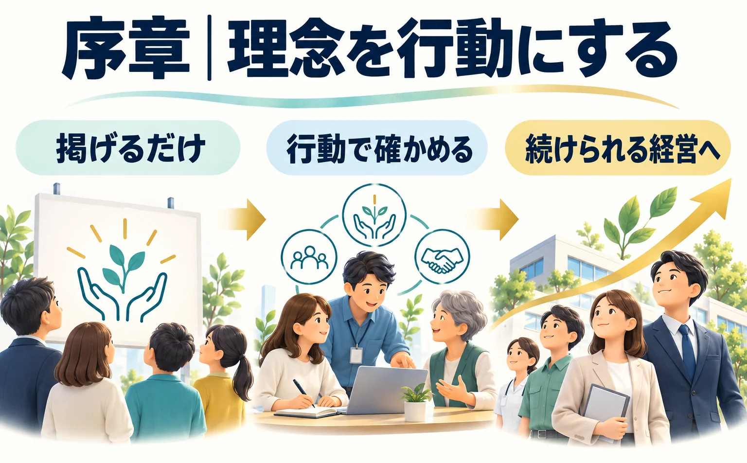 序章｜理念を行動にする。掲げるだけ、行動で確かめる、続けられる経営へ