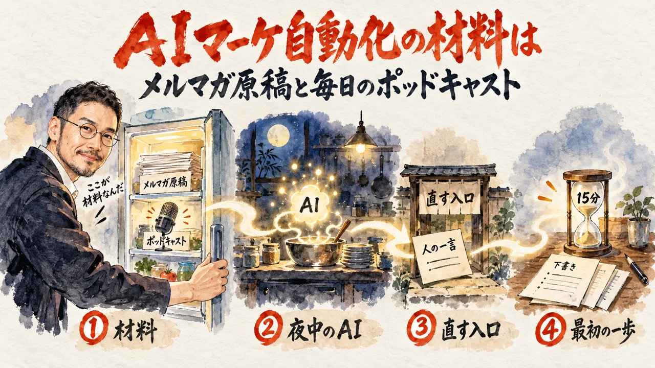 イケハヤさんのAIマーケ自動化の図解