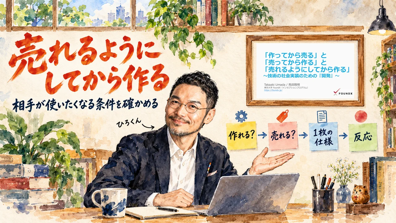 売れるようにしてから作るの図解