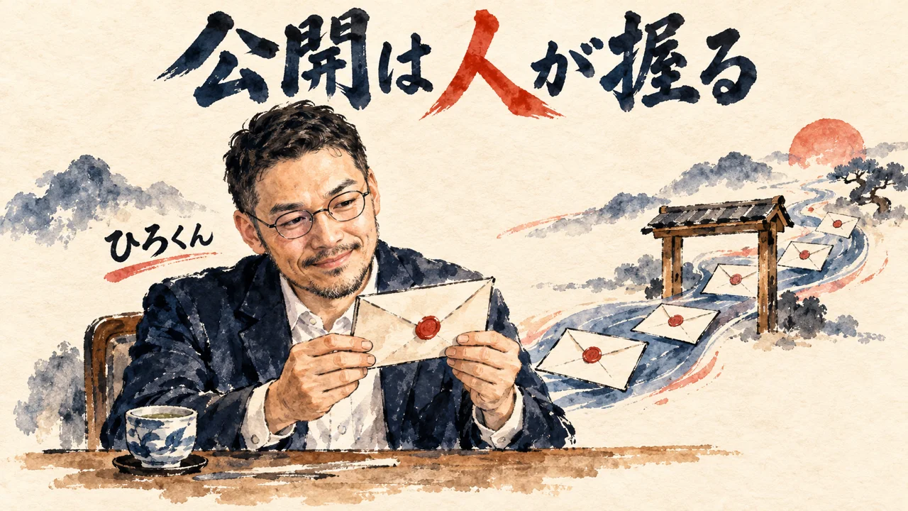 コラム：公開ボタンだけは人が握る、という場面の図