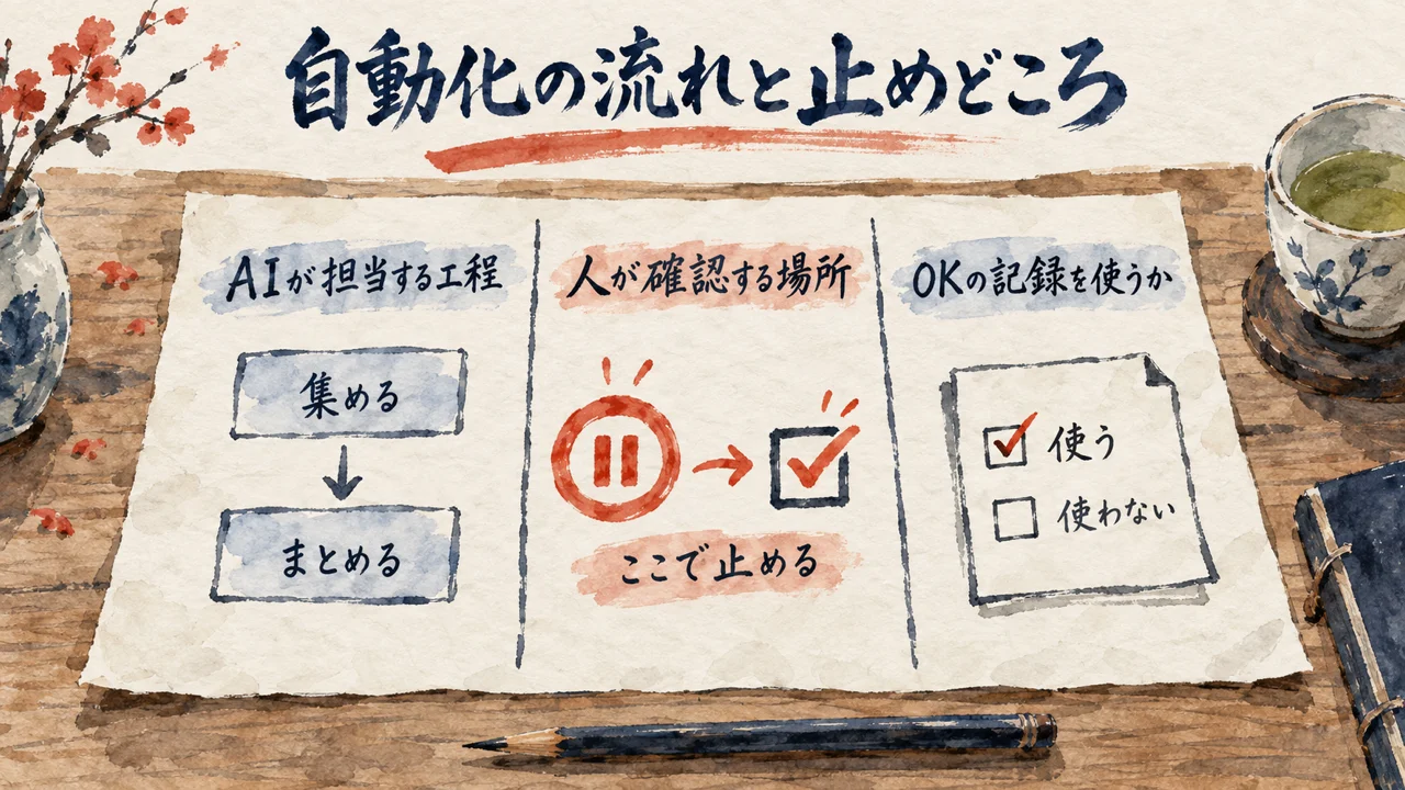 参考アカウント10個の前に、自分の手で1周する流れの図