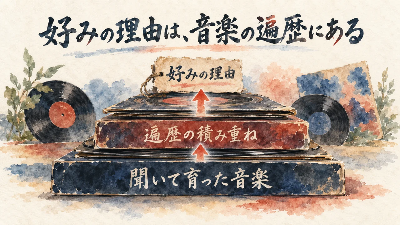 聞いて育った音楽の積み重ねが、好みの理由になる