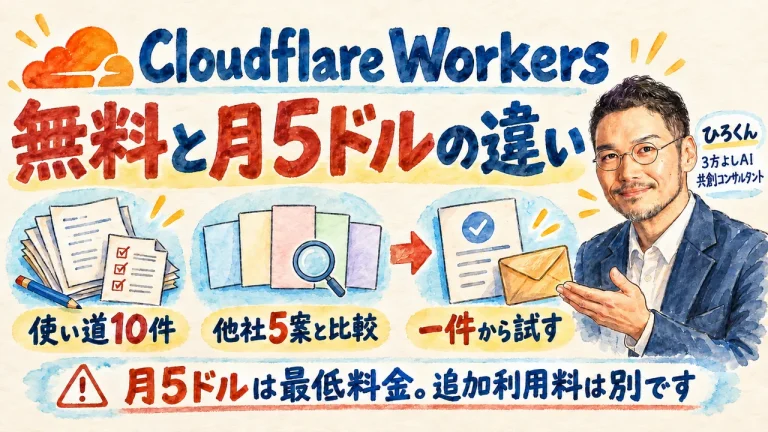 Cloudflare Workersの料金。無料と月5ドルの違い、活用例と他社比較