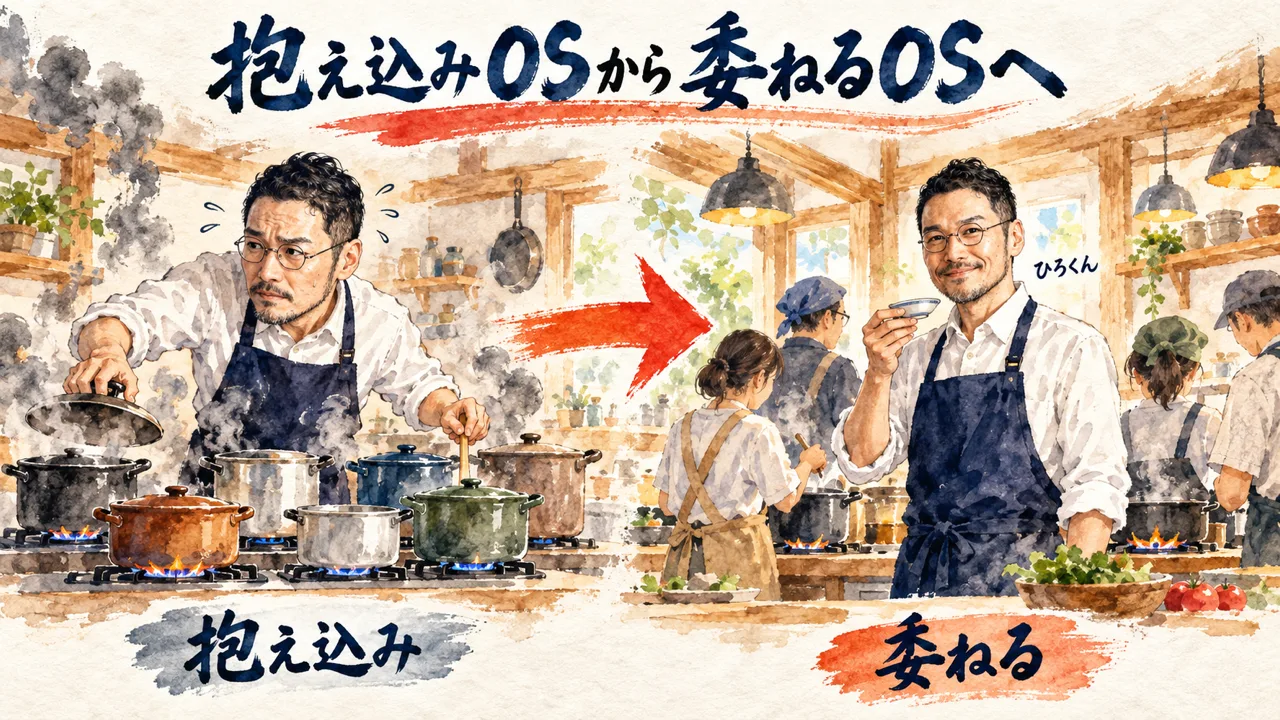 抱え込みOSから委ねるOSへ