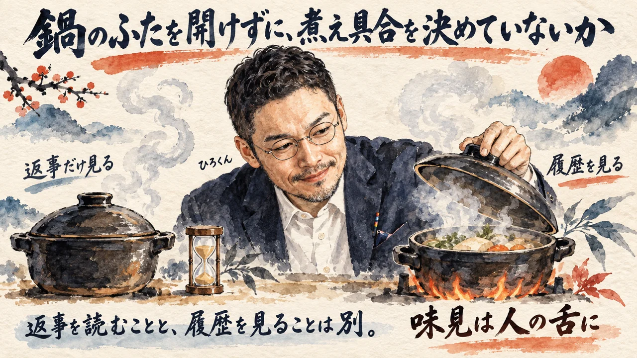 コラム:鍋のふたを開けて中を確かめる、ひろくん