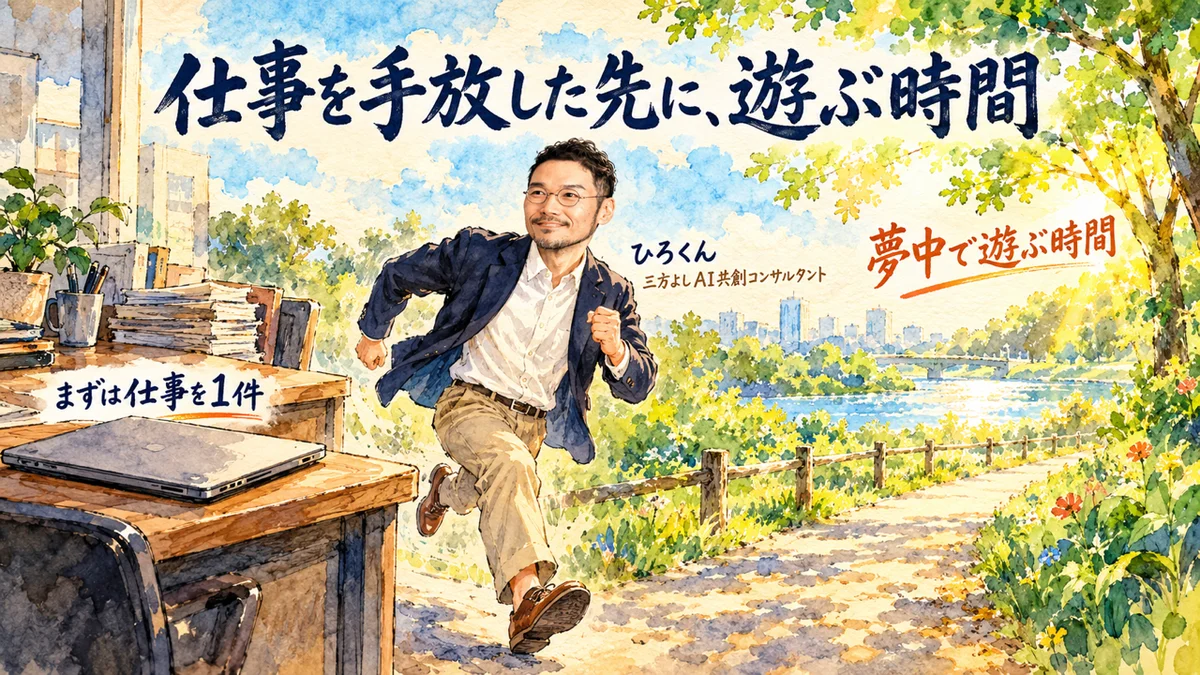 仕事を手放した先に、遊ぶ時間