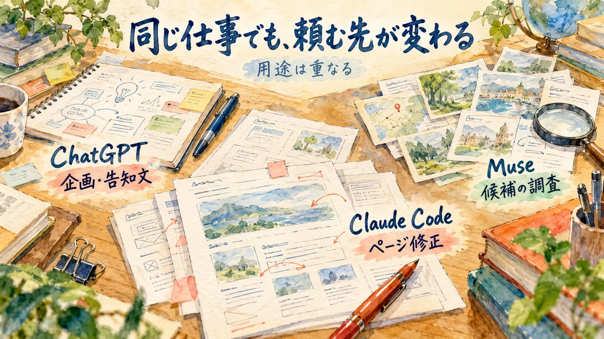同じ仕事でも、頼む先が変わる