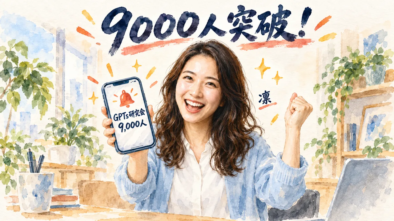 9000人突破を喜ぶ凛ちゃん