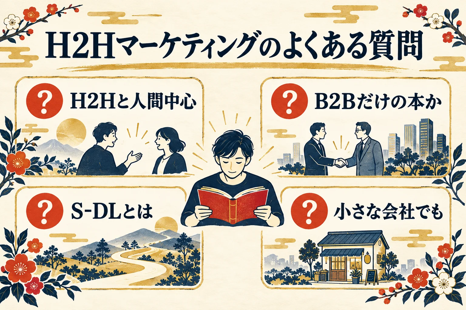 よくある質問4問。H2Hと人間中心、B2Bだけの本か、S-DLとは、小さな会社でも