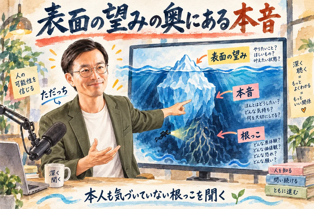 表面の望みの奥にある本音 本人も気づいていない根っこを聞く