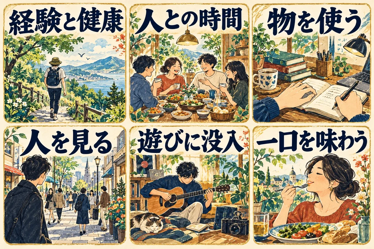 お金と物と遊びと食事を人の関係から考える