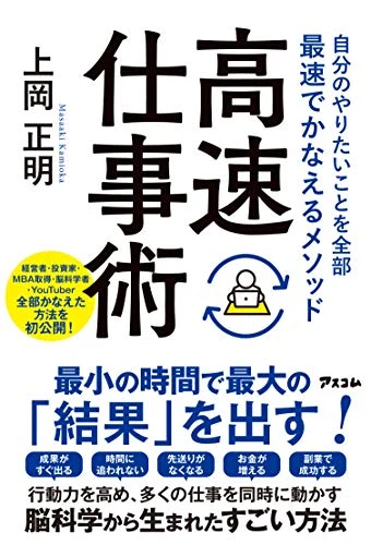上岡正明『自分のやりたいことを全部最速でかなえるメソッド 高速仕事術』の表紙