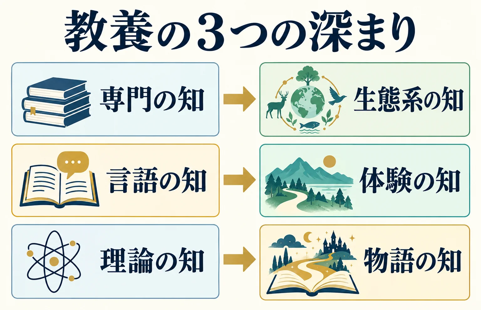 教養を深化させる三つの方向
