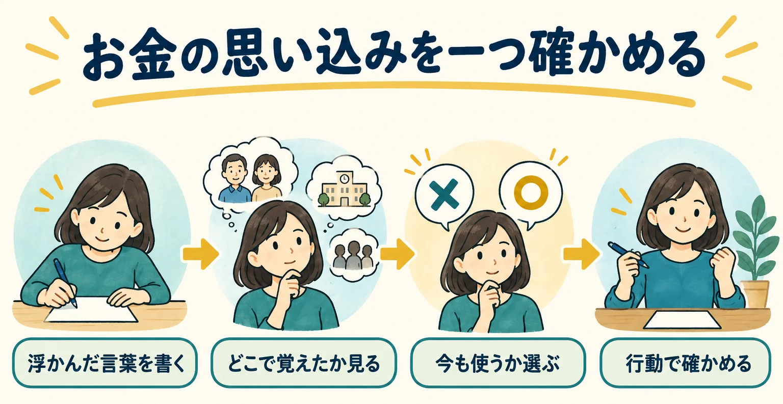 お金の思い込みを一つ確かめる