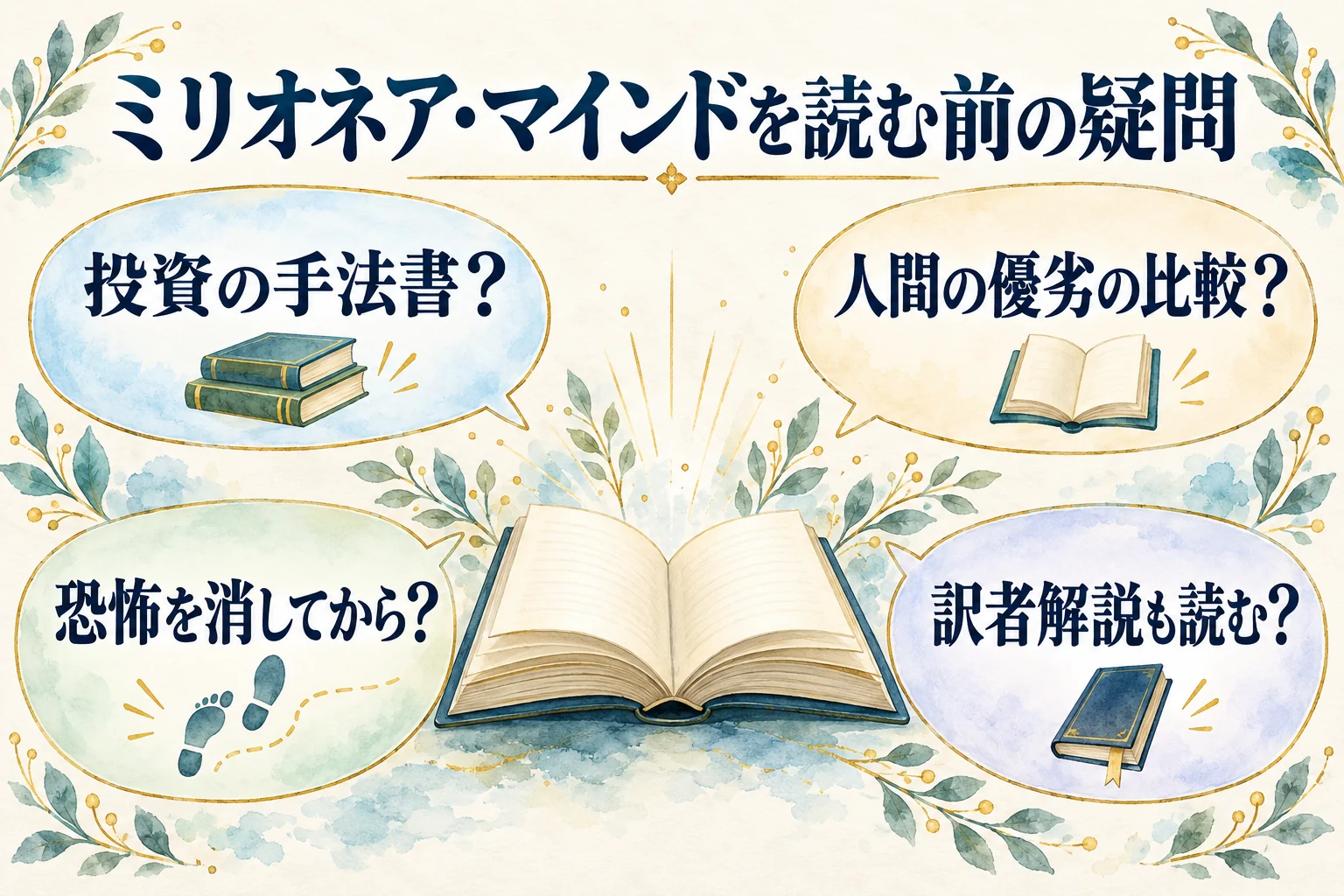 ミリオネア・マインドを読む前の疑問