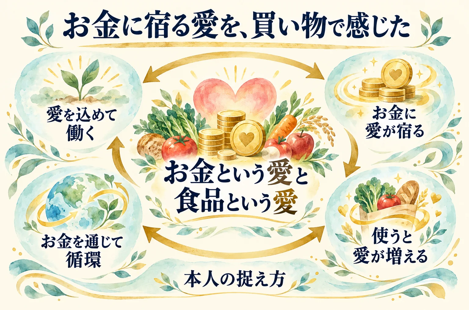 お金に宿る愛を、買い物で感じた