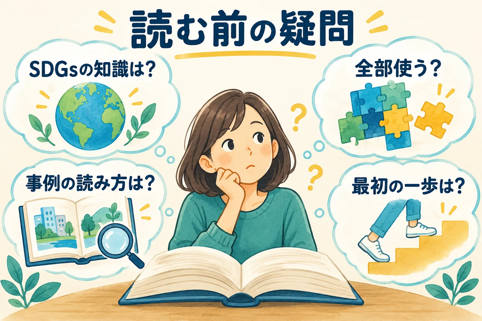SDGsに詳しくなくても読めるか、35技術を全部使うか、古い事例をどう読むか、何から始めるかのFAQ
