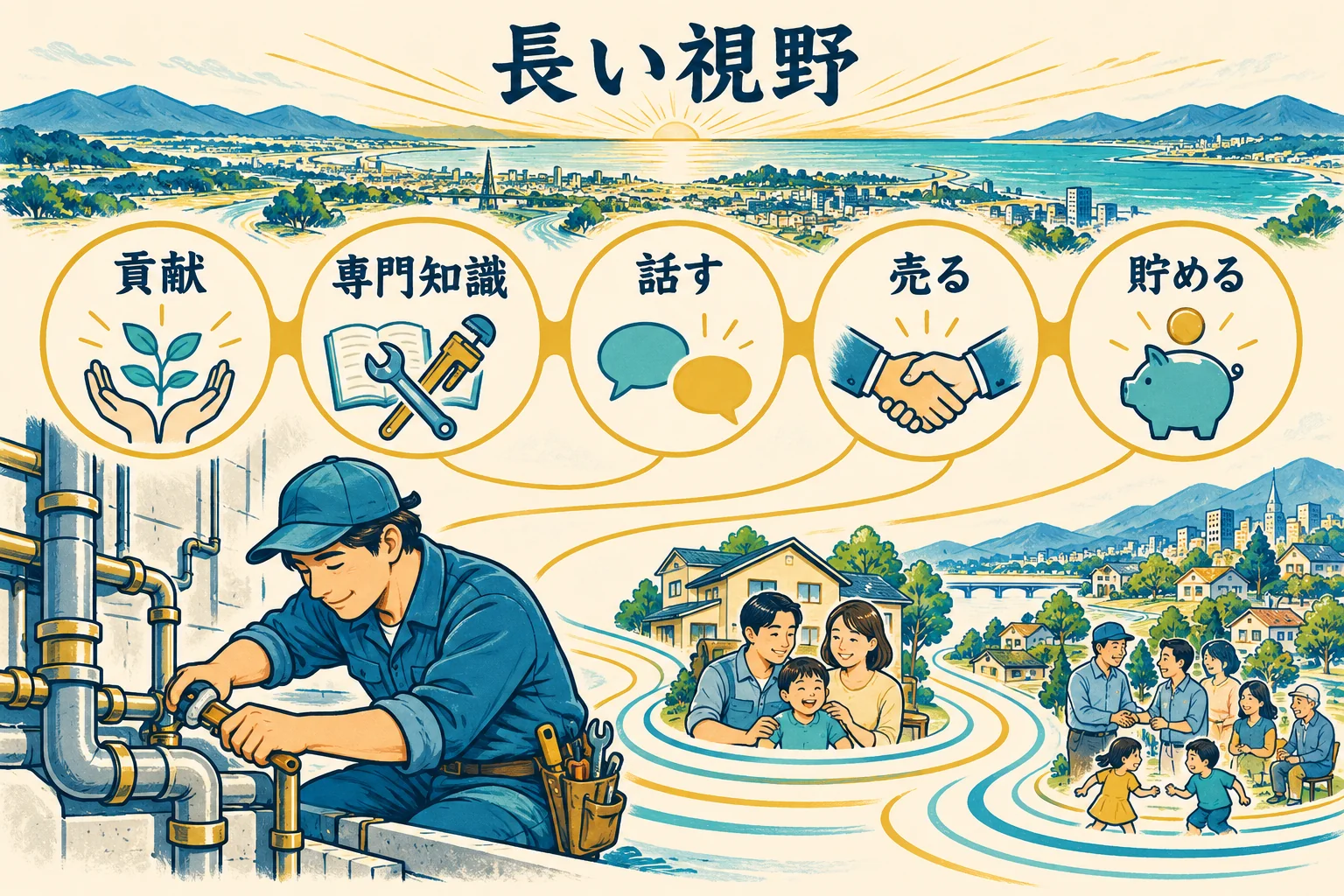 第4部。長い視野とリーダーの5つのSを、身近な仕事から広がる影響につなぐ