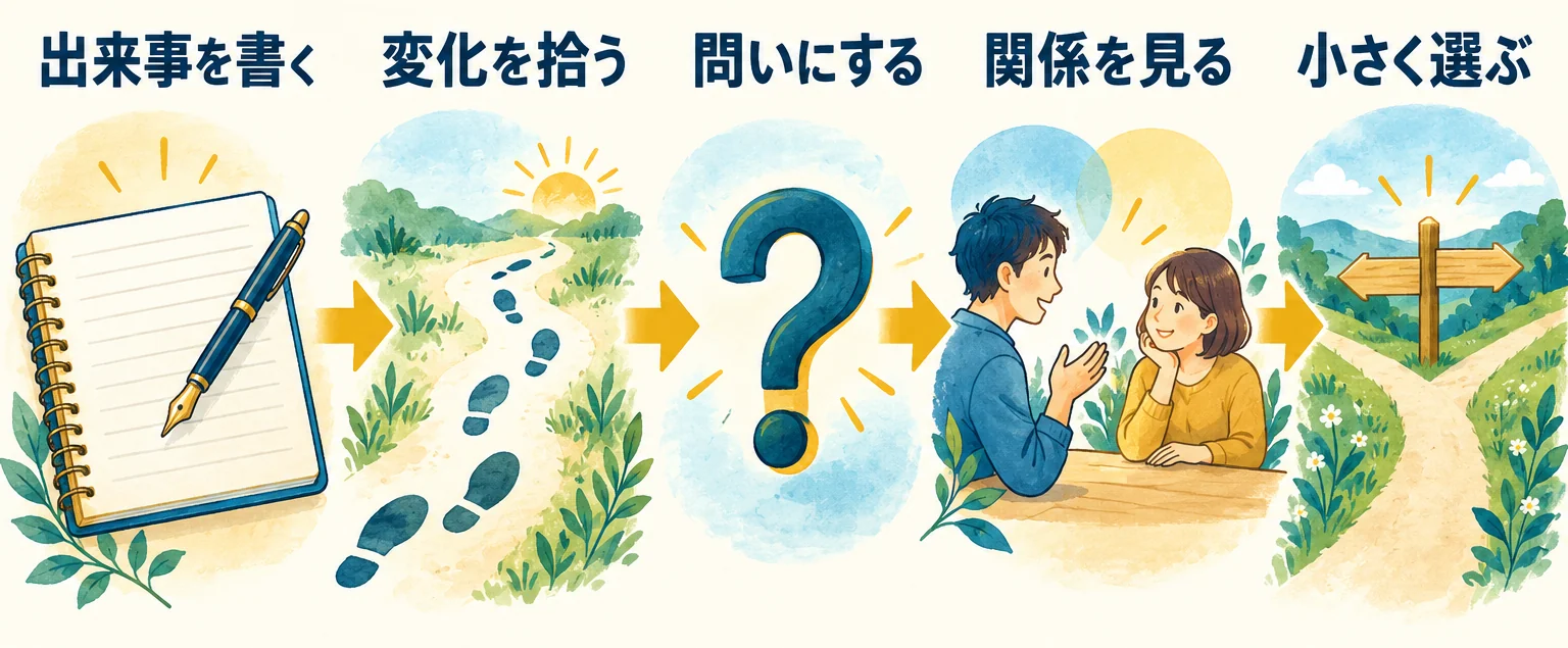 実際の出来事から、自分が切実に問いたいことを探す実践