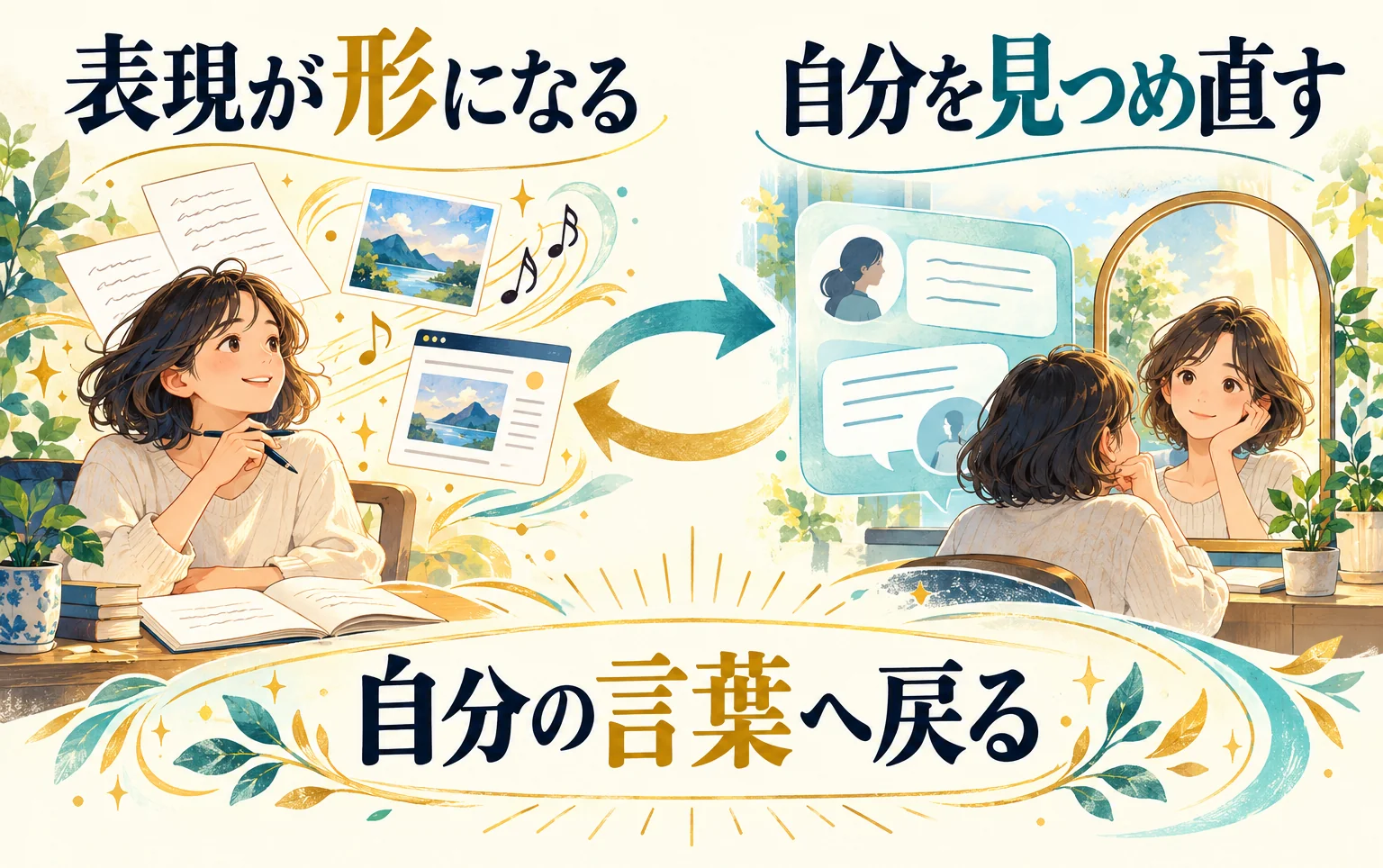 AIで表現が形になることと、自分を見つめ直すこと