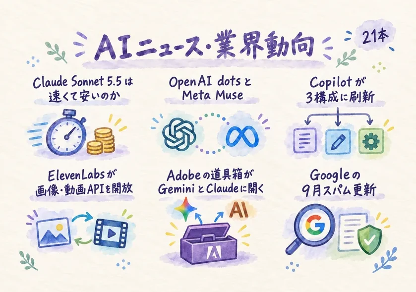 AIニュース・業界動向 グラフィックレコーディング図解