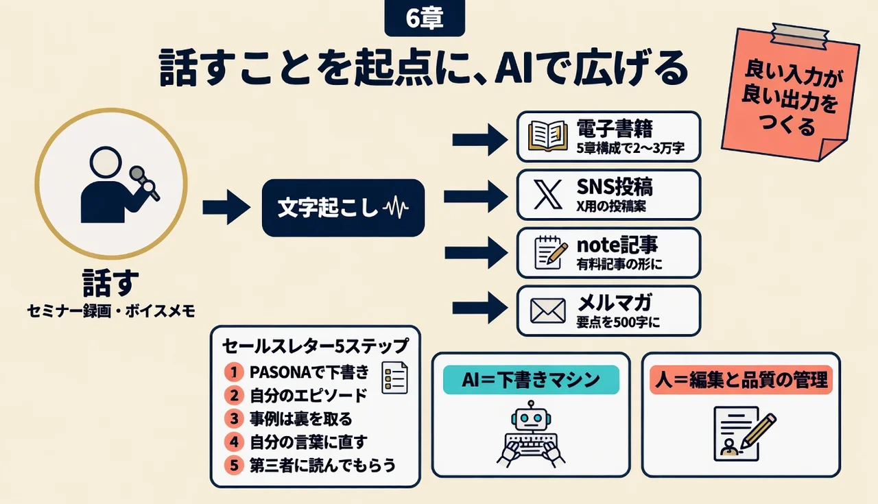 第6章 話すことを起点にAIで広げる分業