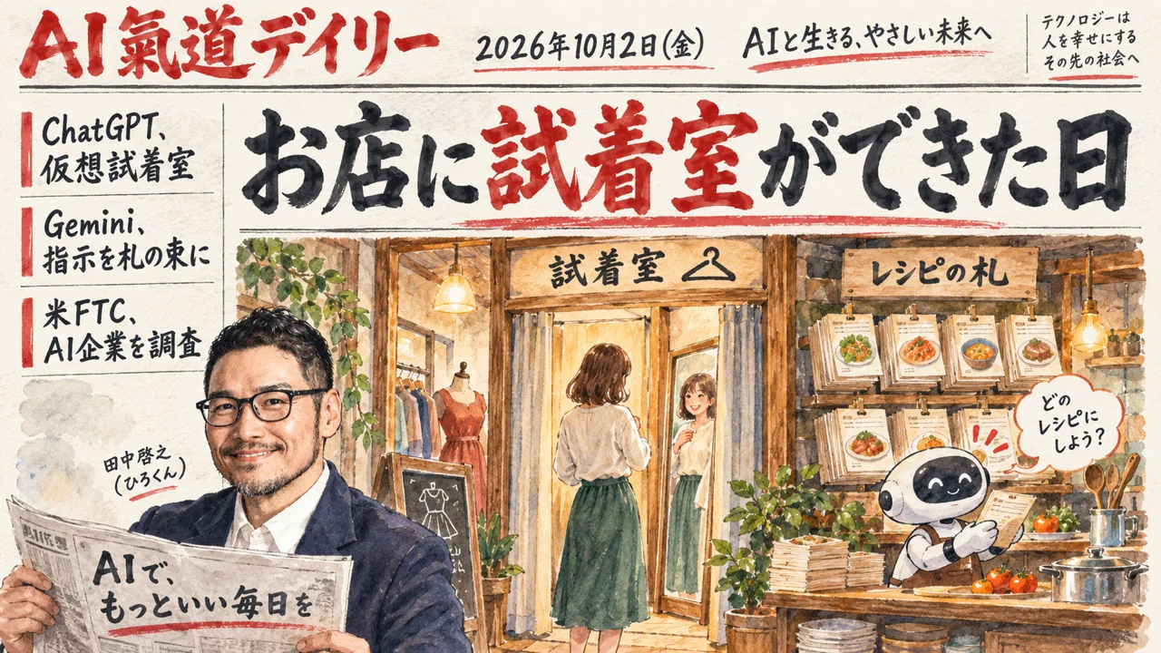 ChatGPTで服の試着ができる？の図解