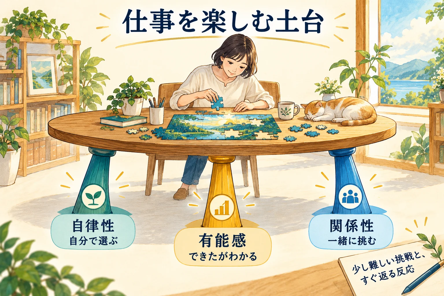内発的動機づけを支える自律性・有能感・関係性と、楽しんで取り組む仕事
