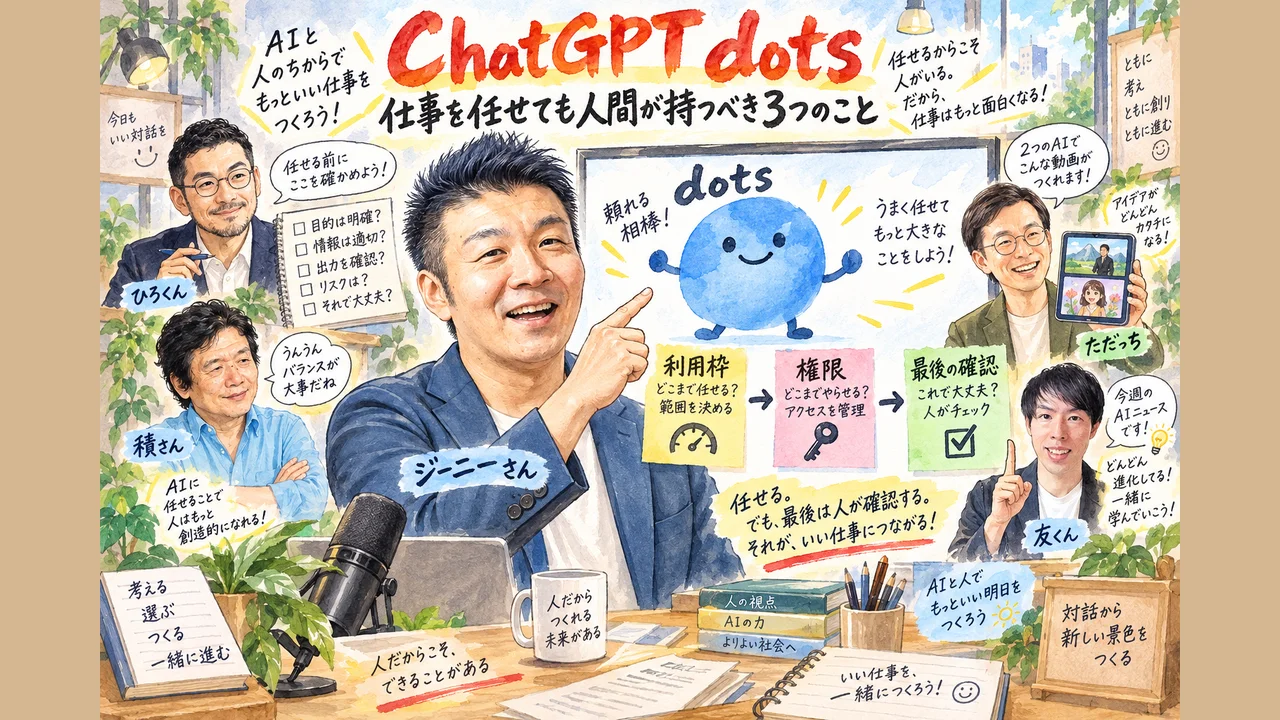 dotsに任せても人間が持つ3つの図解