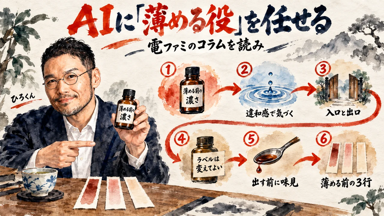 原液性とは？電ファミのコラムを読んでの図解