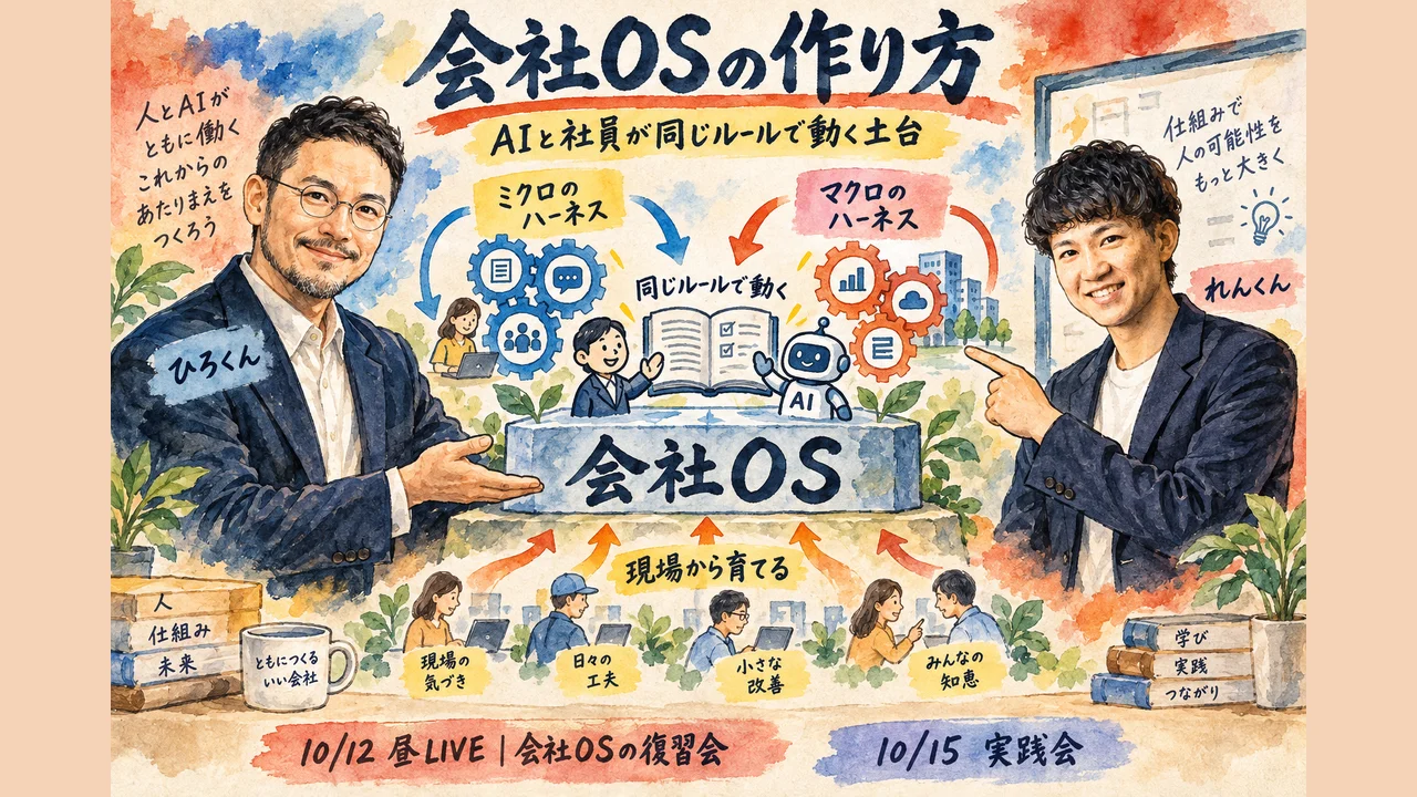会社OSを社長抜きで回す土台づくりの図解