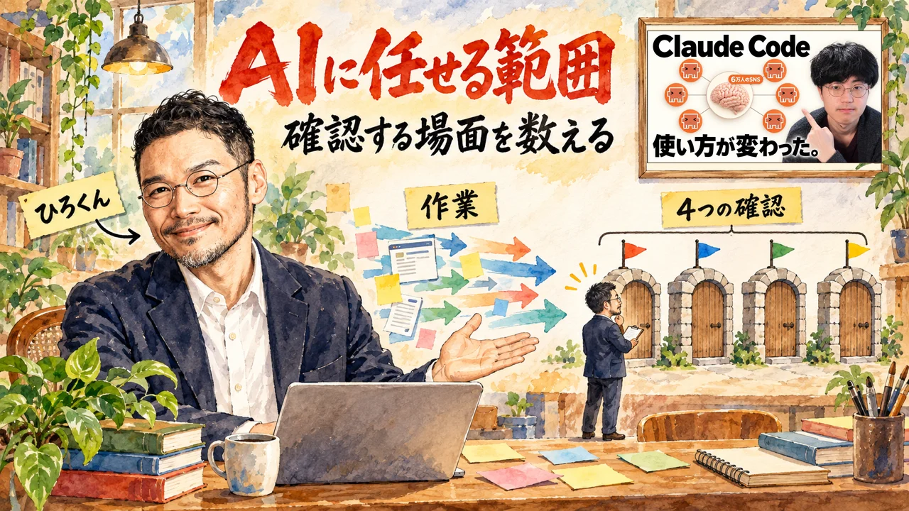 6万人が使うSNSを作る開発者のClaude Code線引きの図解