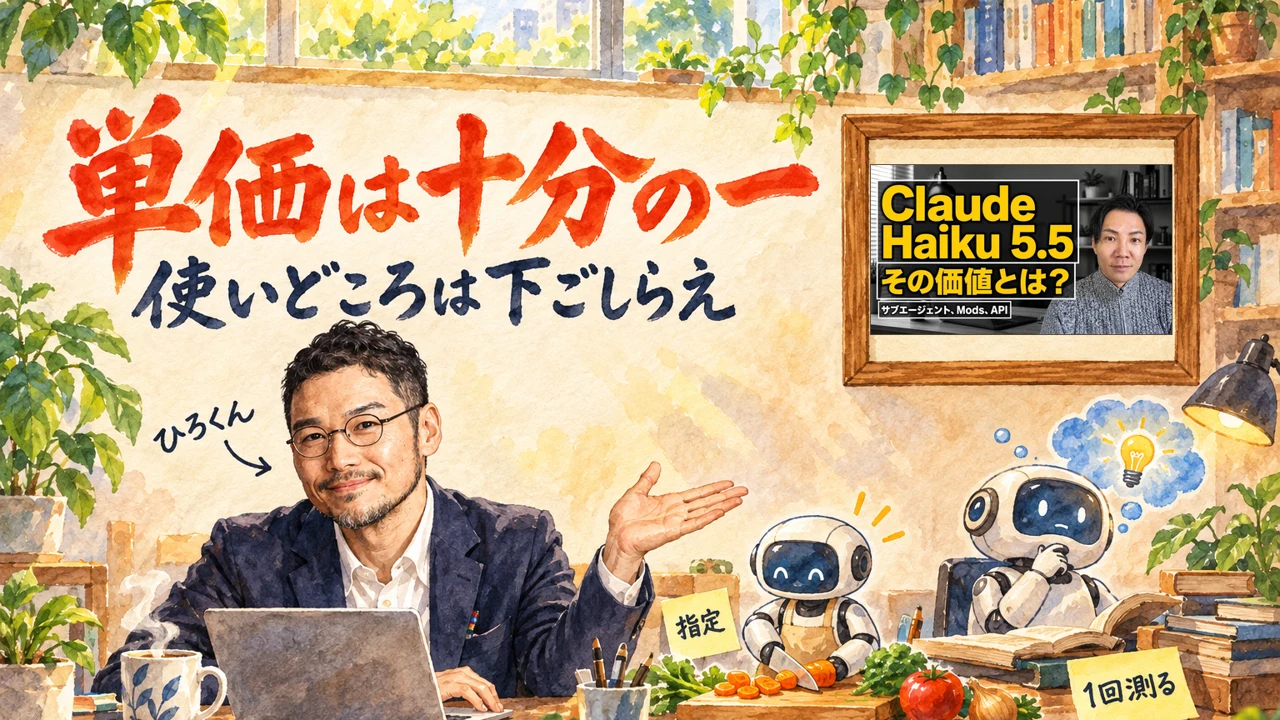 Claude Haiku 5.5の使いどころの図解