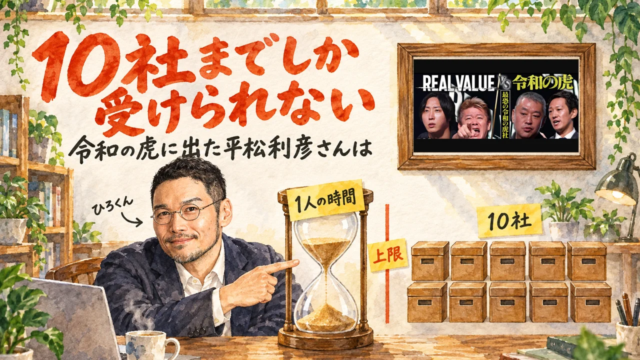 コンサルを10社までしか受けない理由の図解