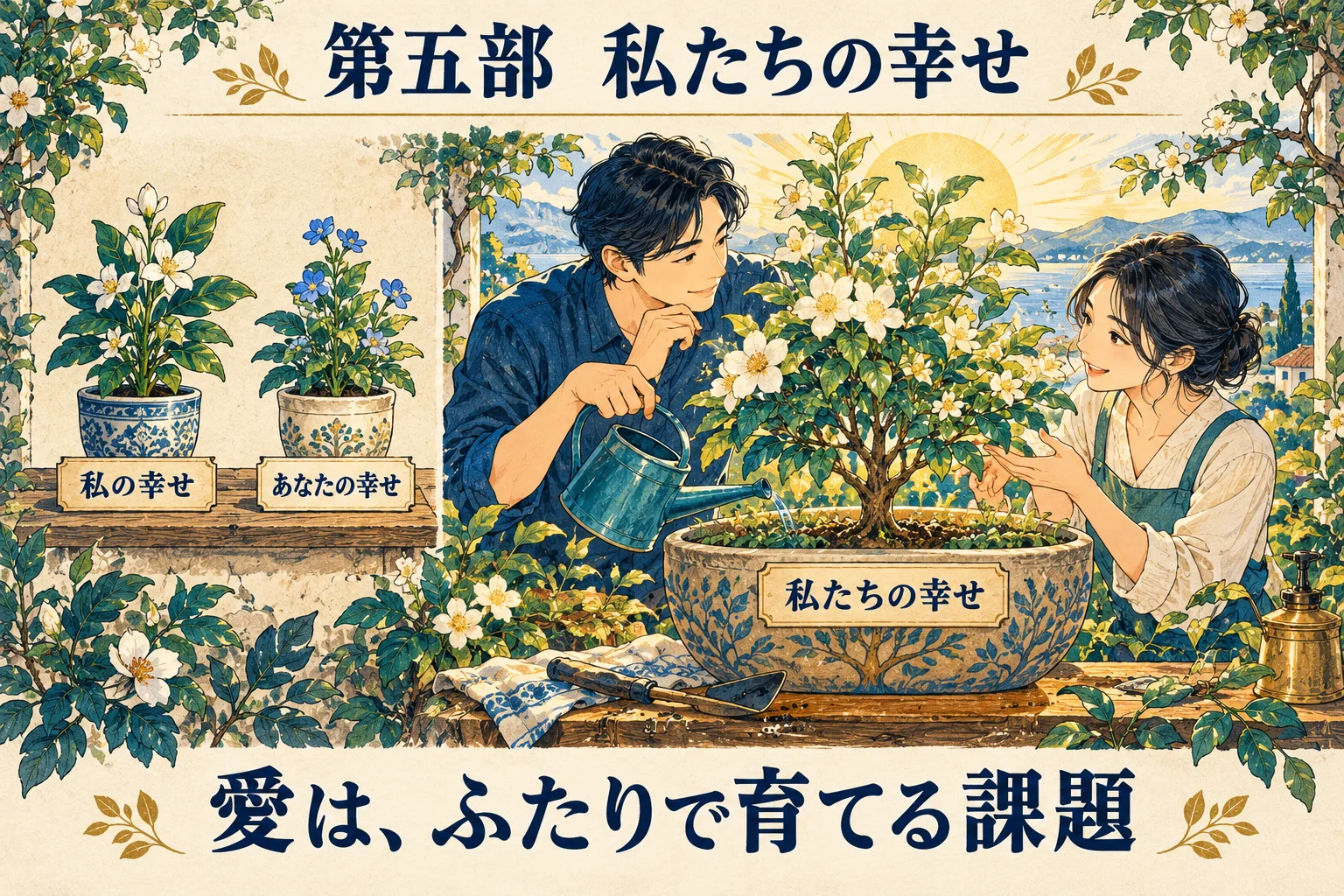 私だけの幸せ、相手だけの幸せという見方から、ふたりで育てる私たちの幸せへ