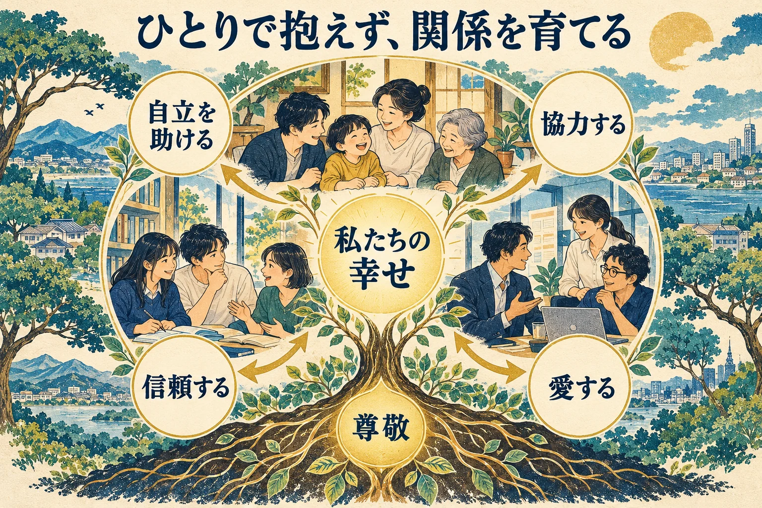 ありのままに見る尊敬が、自立を助け、協力と信頼、愛につながる本書のまとめ