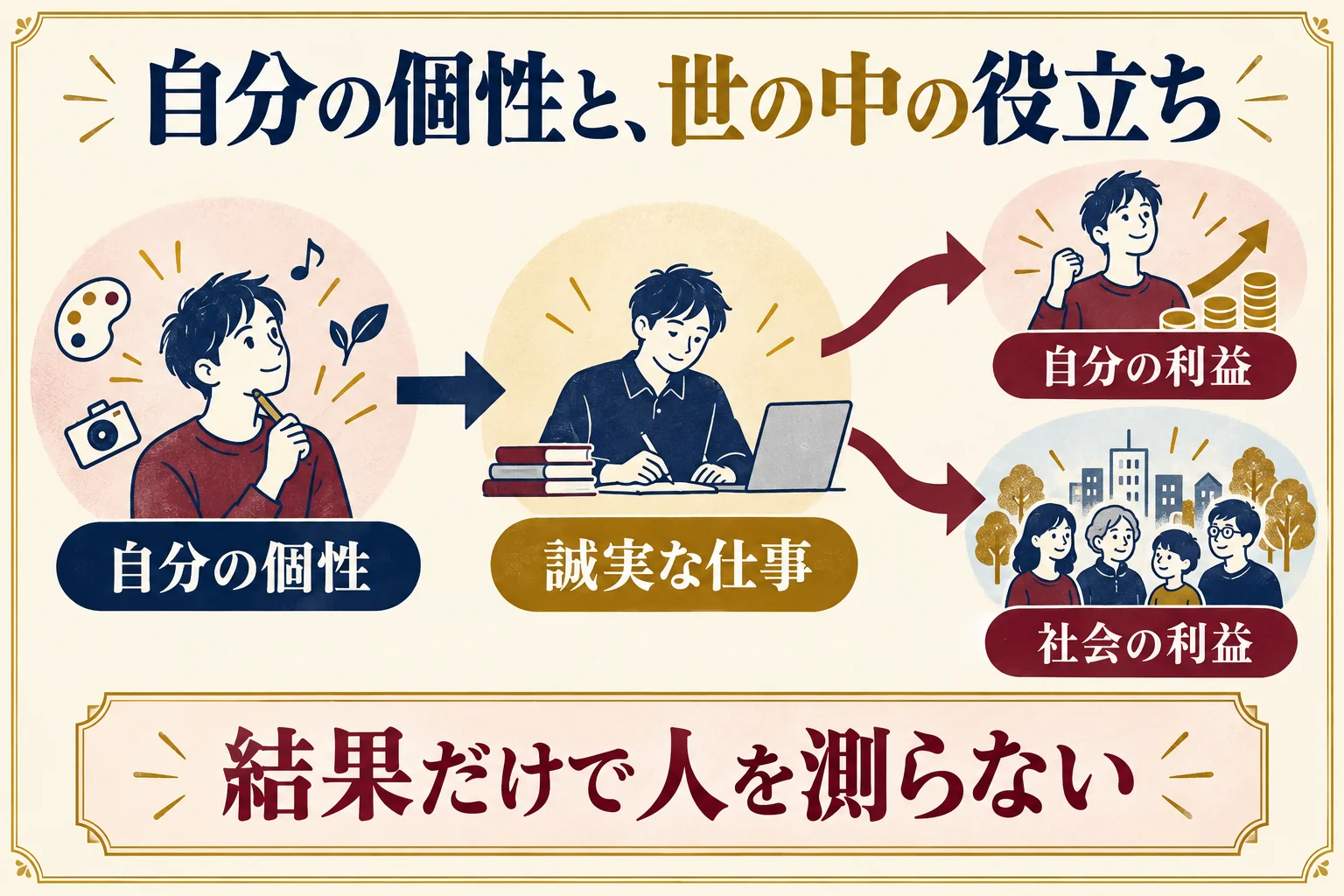 第1章。自分の個性を生かす仕事が、自分の利益と社会の利益をともに支える