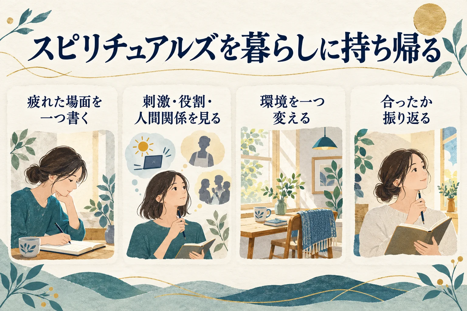 スピリチュアルズを暮らしに持ち帰る