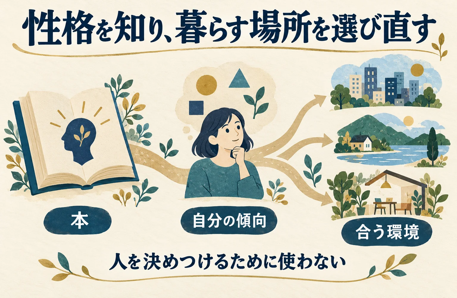 性格を知り、暮らす場所を選び直す