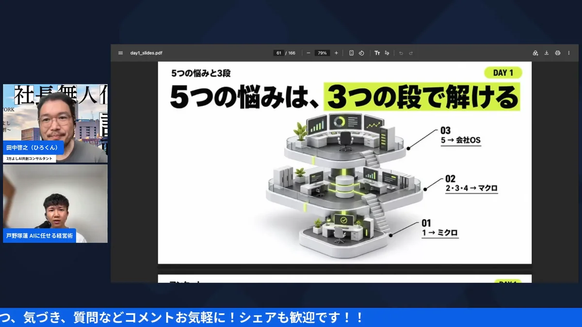 会社OSの復習会 10/12 AI経営術LIVE H2-2 動画スクリーンショット