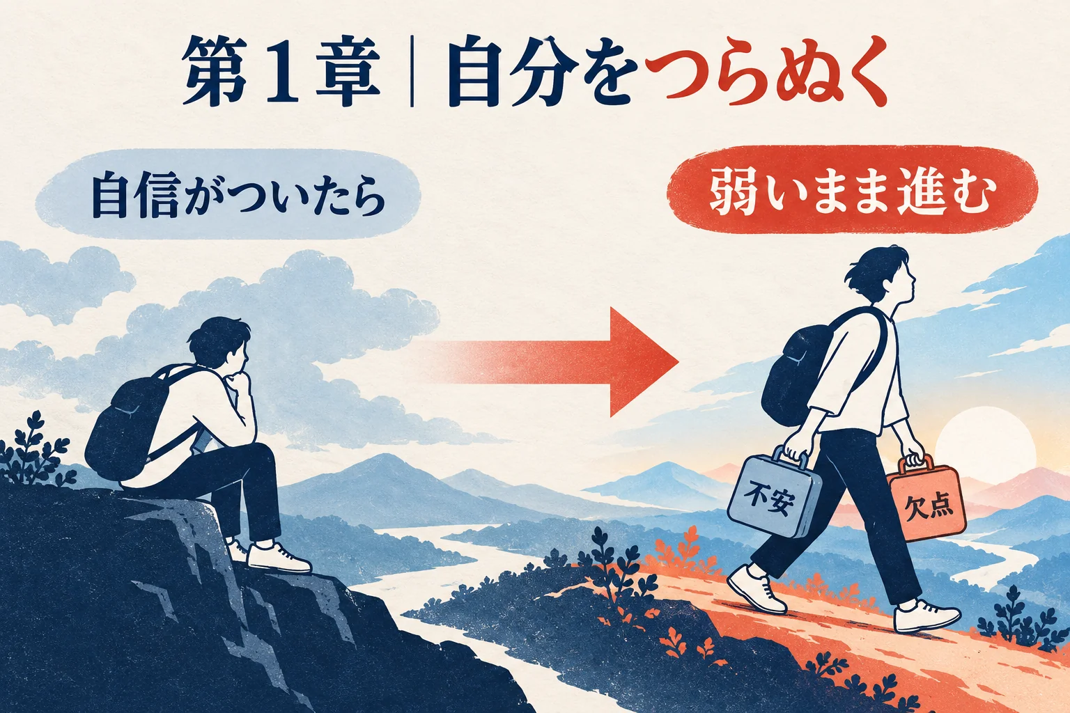 第1章。自信や成功を待つ姿から、弱さを持ったまま自分のスジで進む姿への転換