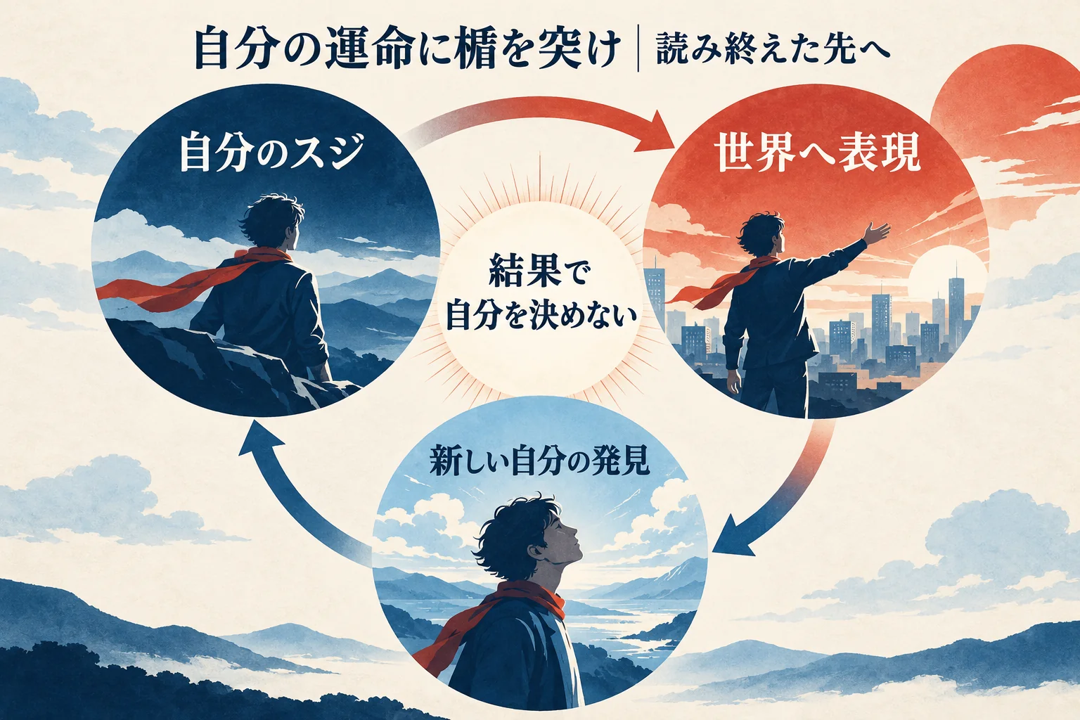 まとめ。自分のスジを保ち、世界へ表現し、出会いを通して自分を新しく発見する循環