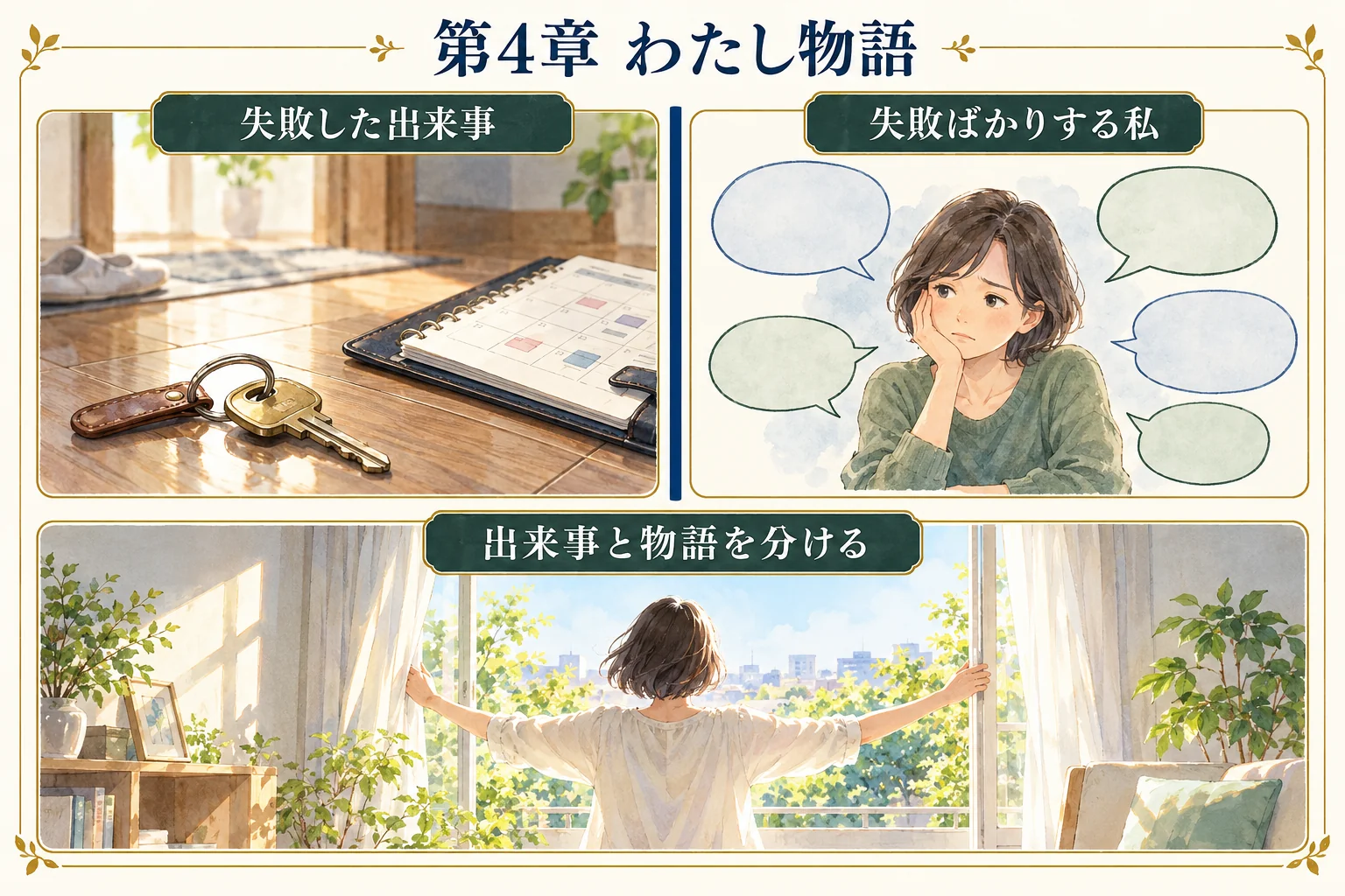 第4章 わたし物語。失敗した出来事と、失敗ばかりする私という物語を分ける
