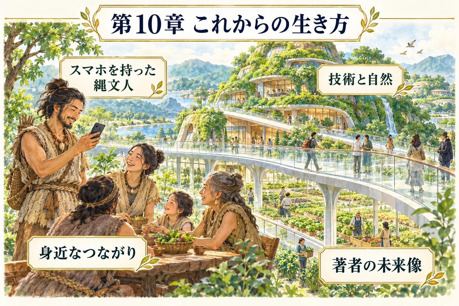 第10章 これからの生き方。スマホを持った縄文人。技術と自然と身近なつながりという未来像
