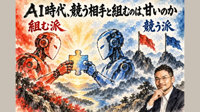 ＡＩ時代、競う相手と組むのは、甘いのか