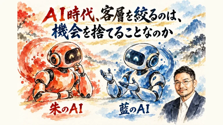 ＡＩ時代、客層を絞るのは、機会を捨てることなのか
