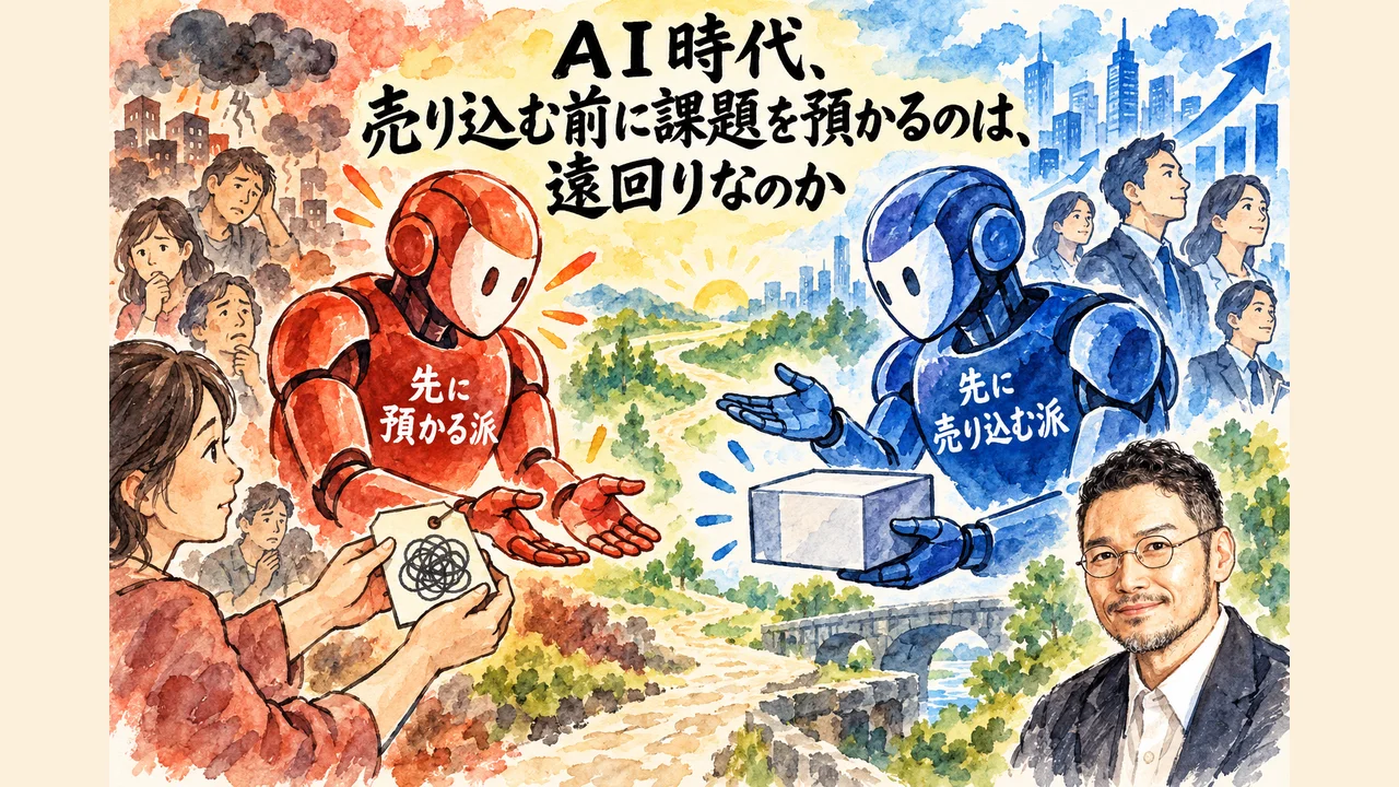 売り込む前に課題を預かるのは遠回りかの図解